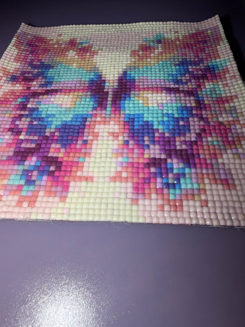 colorful butterfly diamond art * 20x20 cm